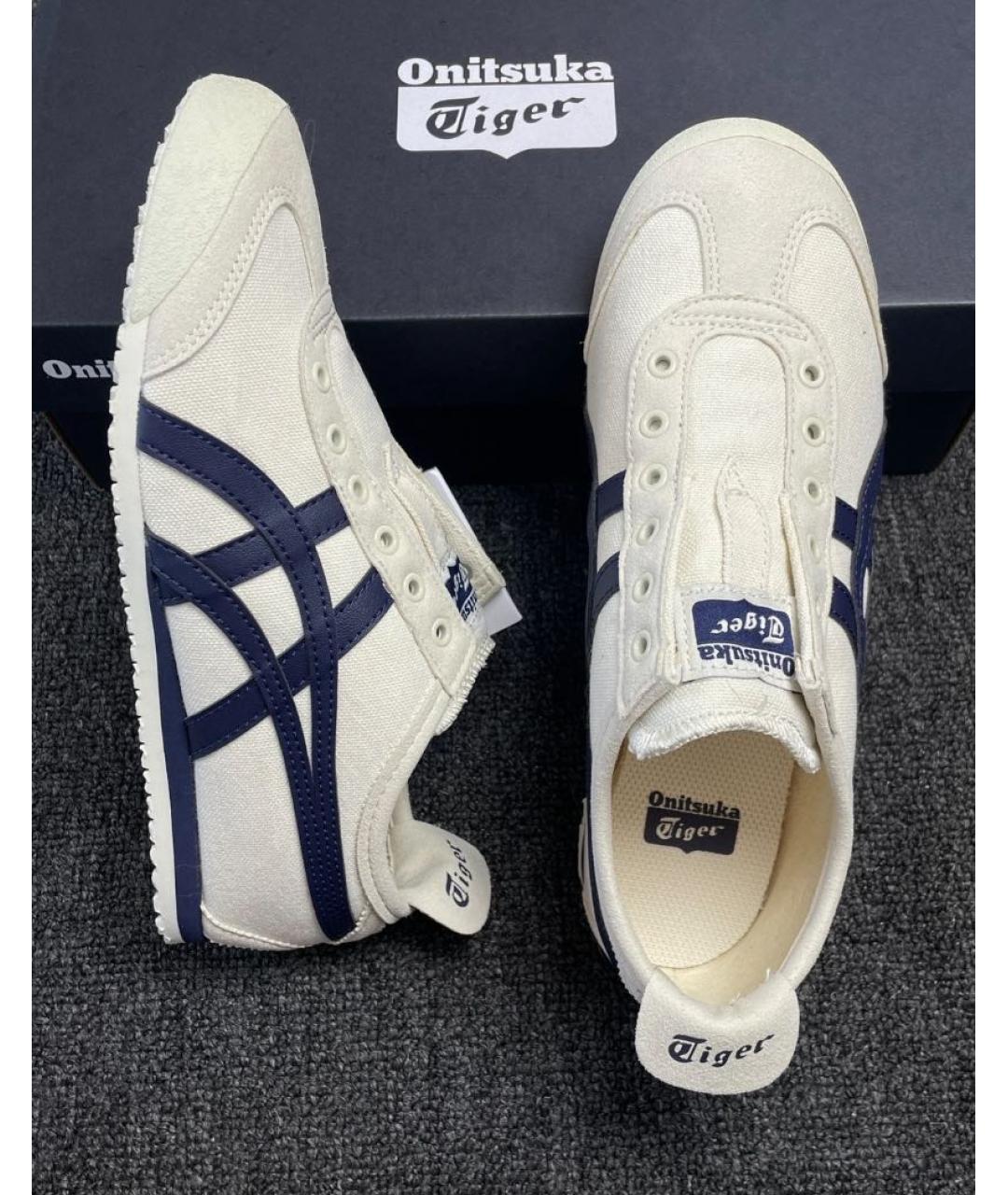 ONITSUKA TIGER Белые кожаные кеды, фото 5
