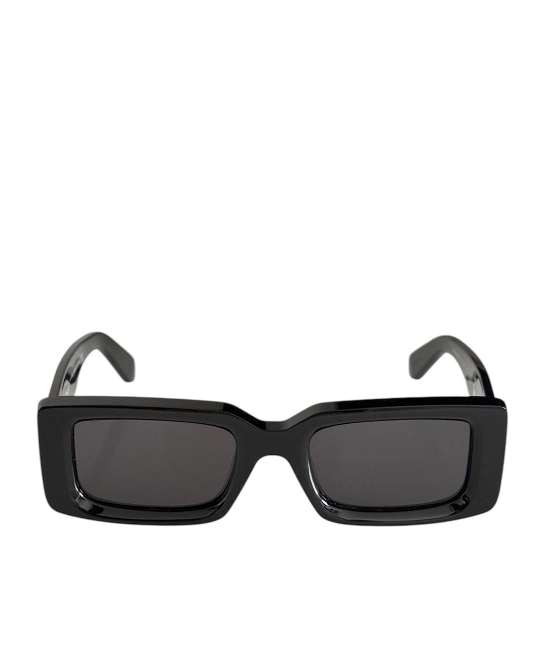 OFF-WHITE Черные пластиковые солнцезащитные очки, фото 1