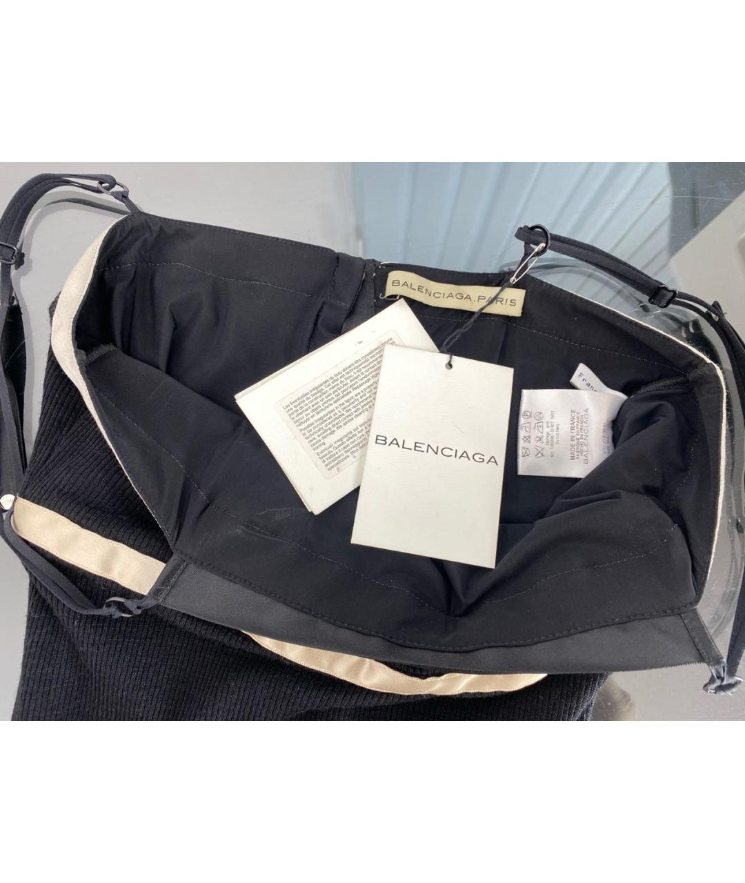 BALENCIAGA Черное шерстяное платье, фото 4