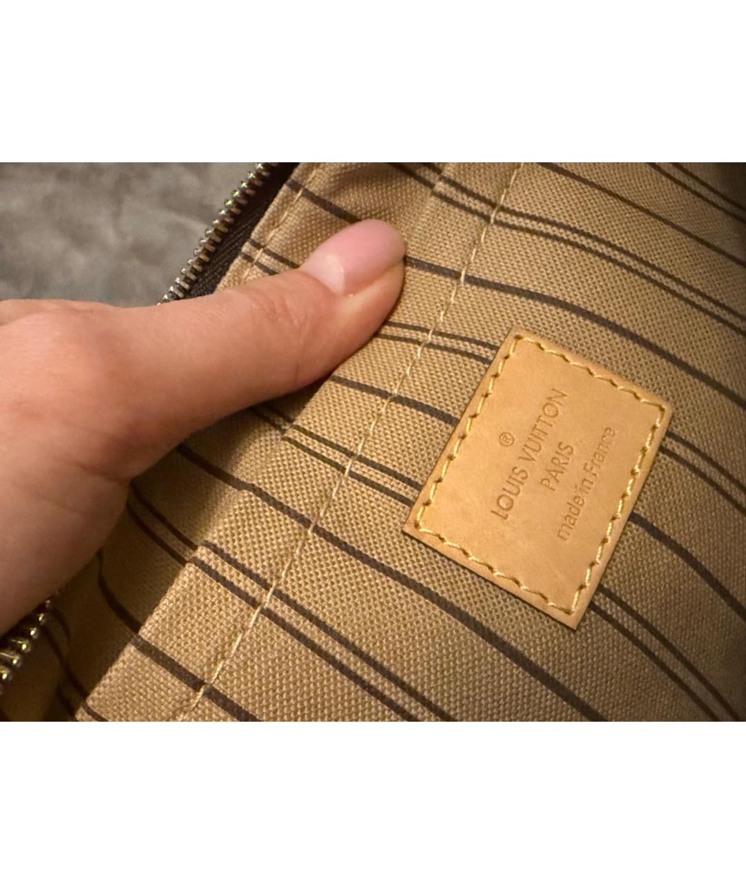 LOUIS VUITTON Коричневая сумка тоут, фото 4