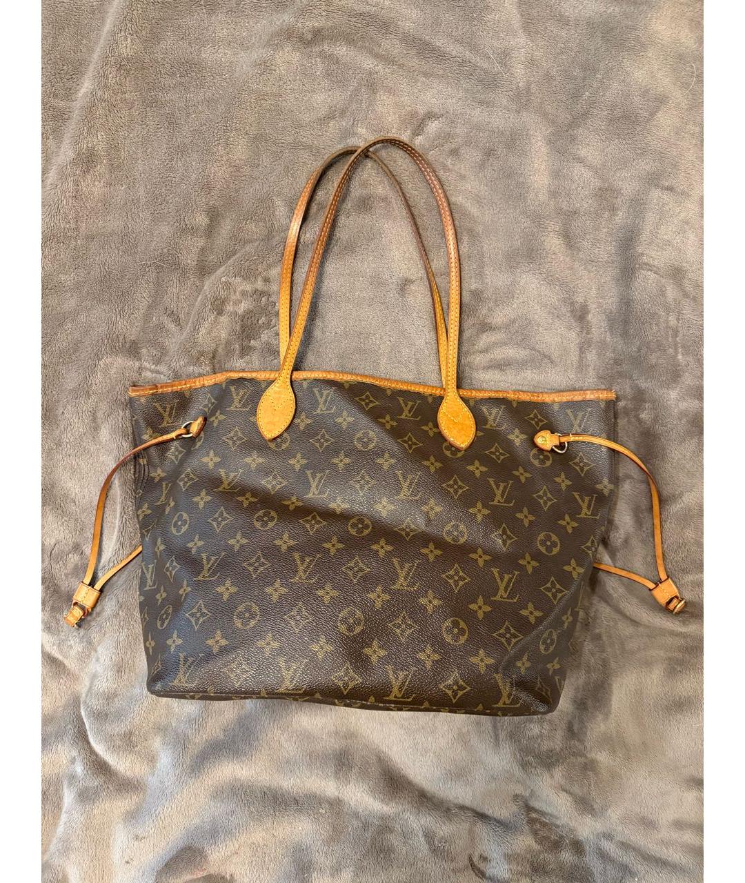 LOUIS VUITTON Коричневая сумка тоут, фото 6