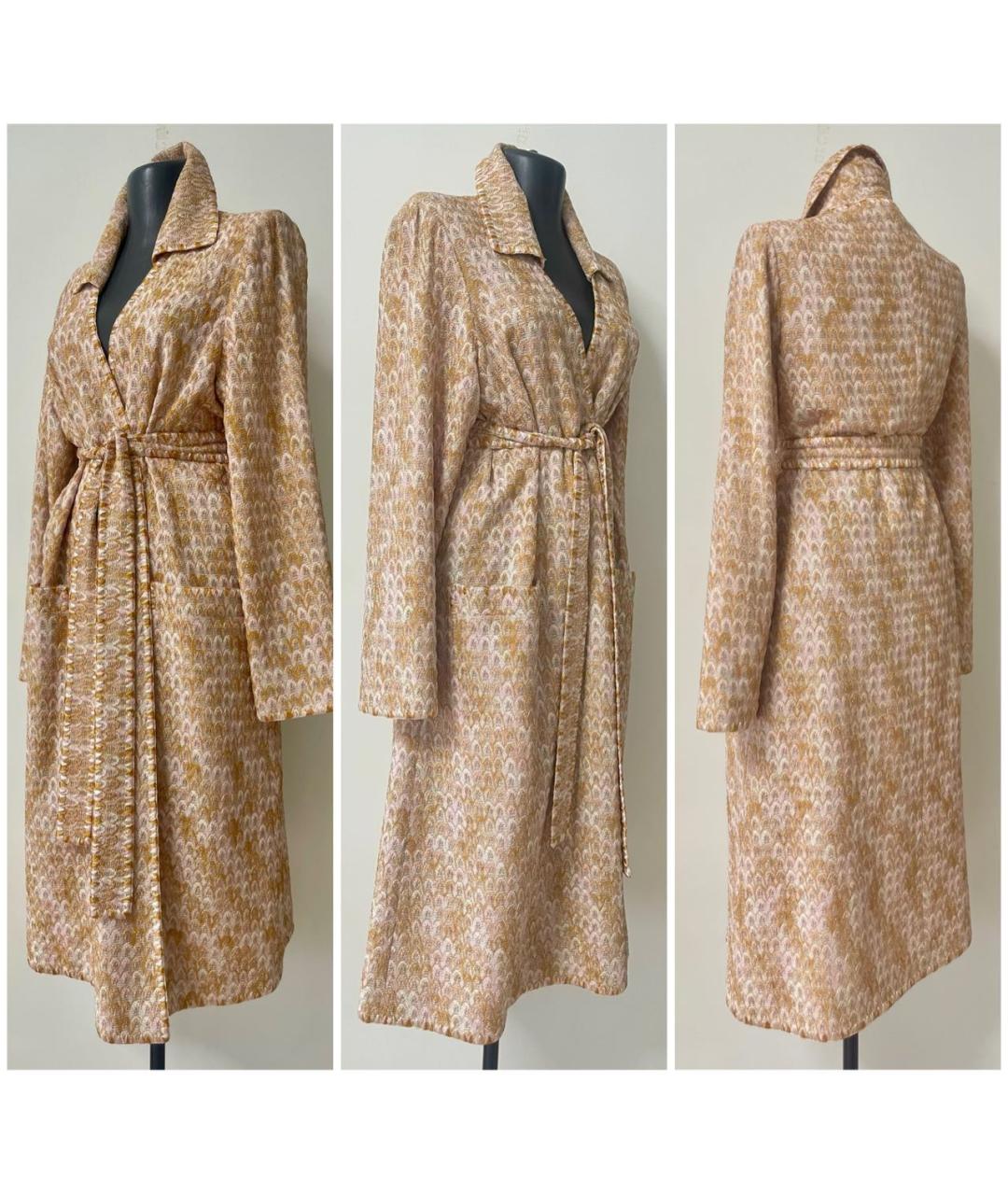 MISSONI Бежевое вискозное пальто, фото 4