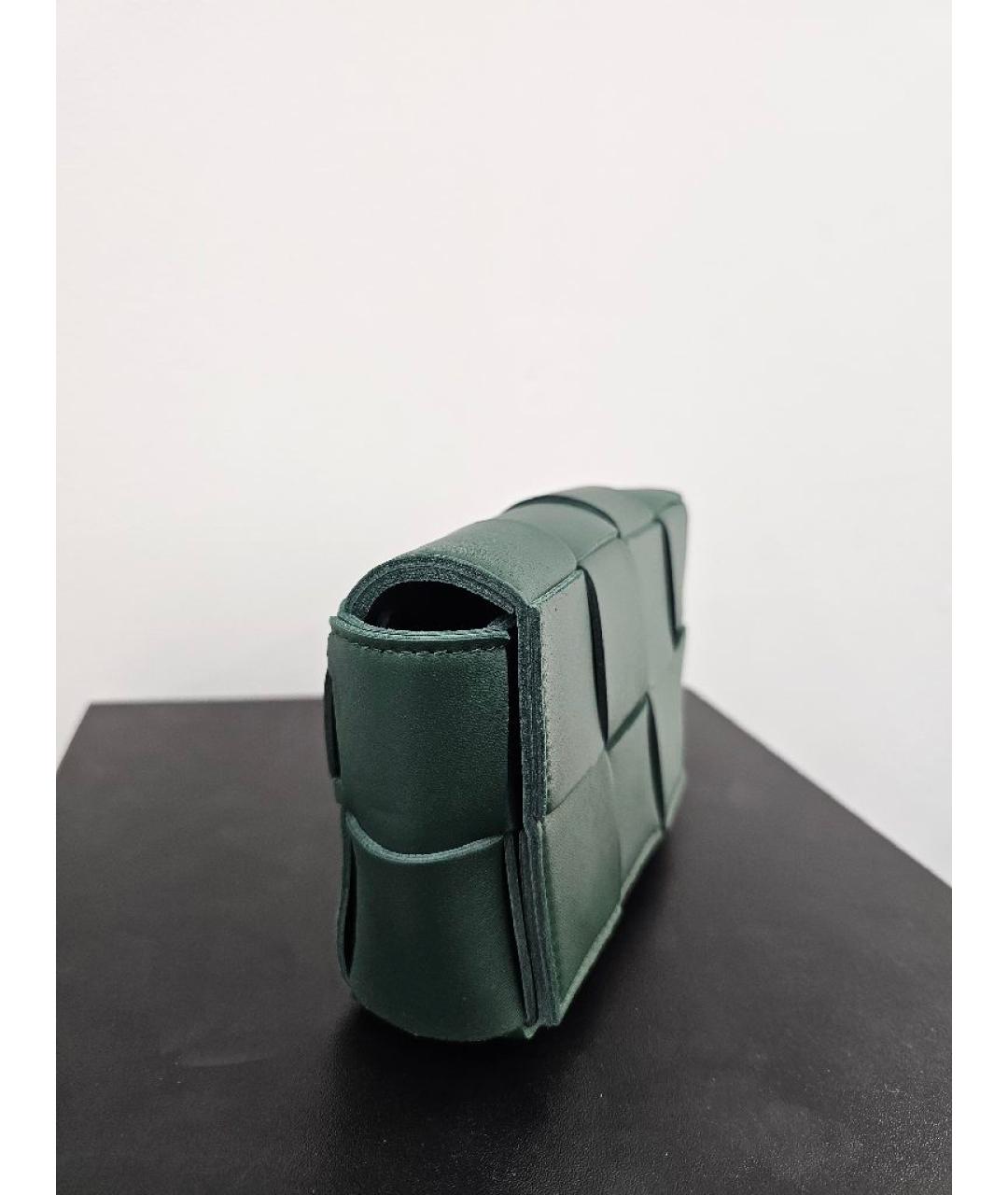 BOTTEGA VENETA Зеленая кожаная поясная сумка, фото 2