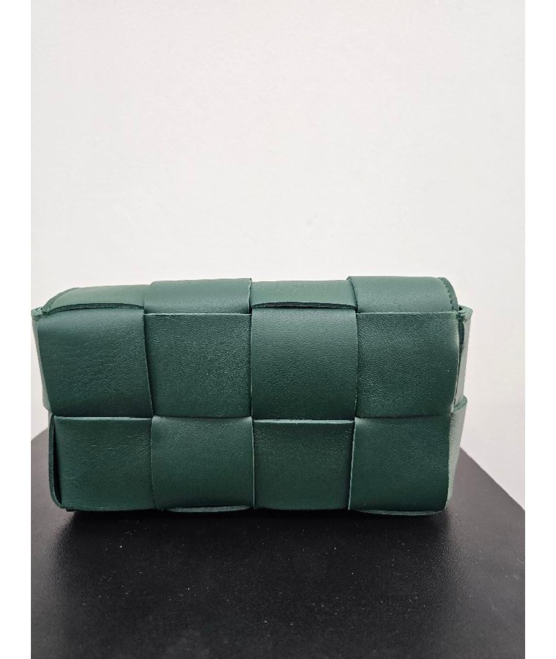 BOTTEGA VENETA Зеленая кожаная поясная сумка, фото 3
