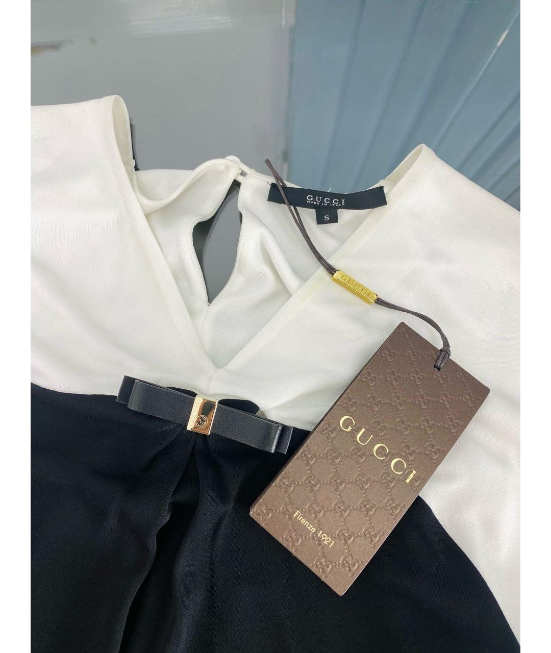 GUCCI Черное вискозное повседневное платье, фото 7