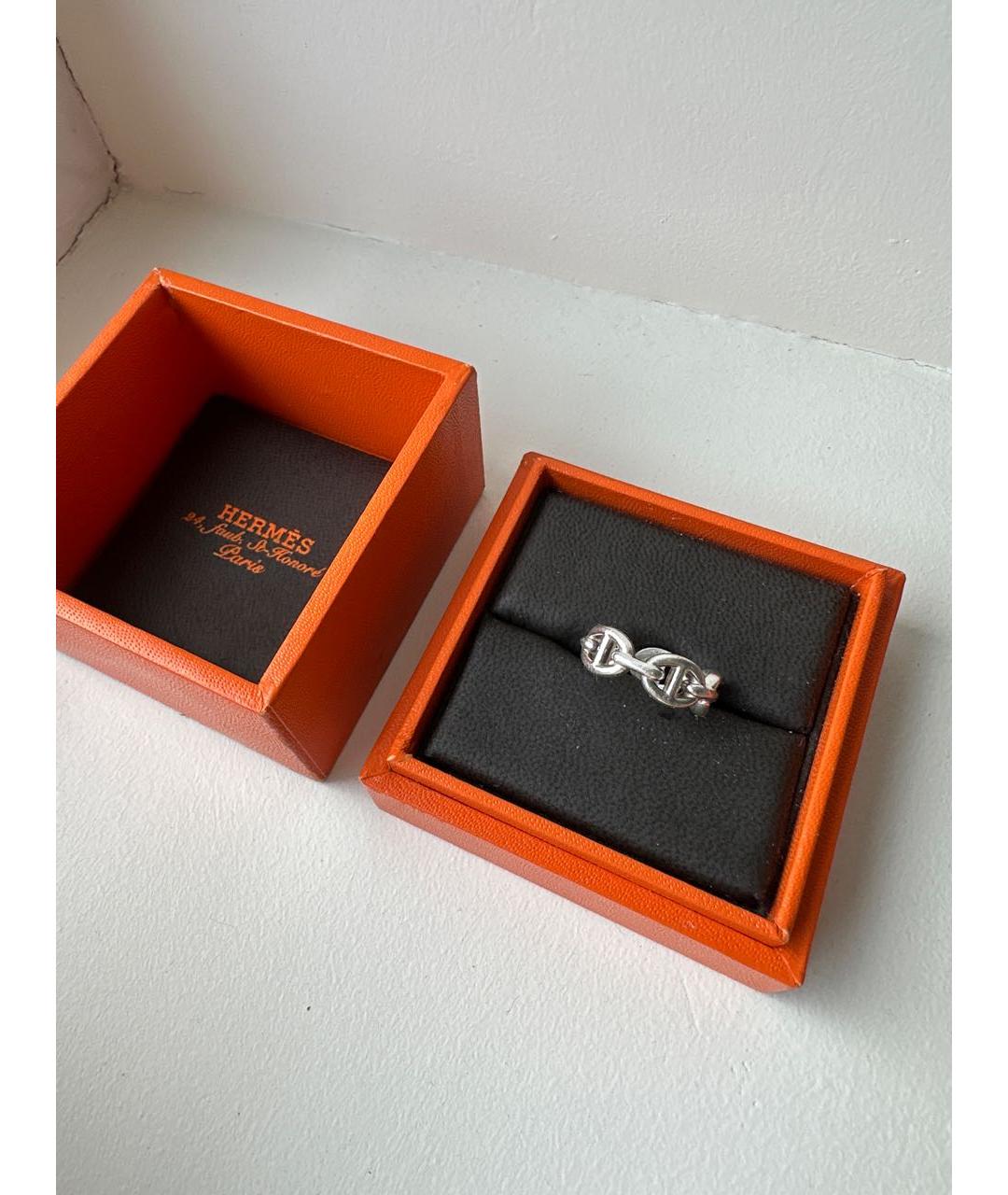 HERMES Серебряное серебряное кольцо, фото 3