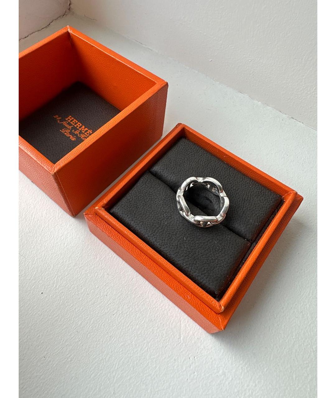 HERMES Серебряное серебряное кольцо, фото 4