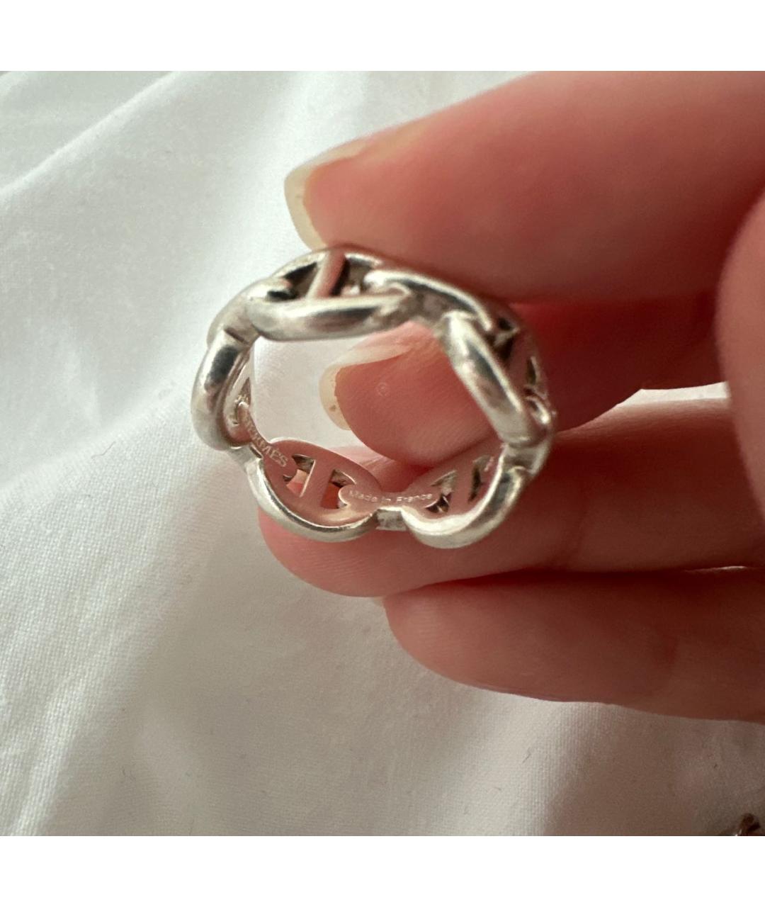 HERMES Серебряное серебряное кольцо, фото 5