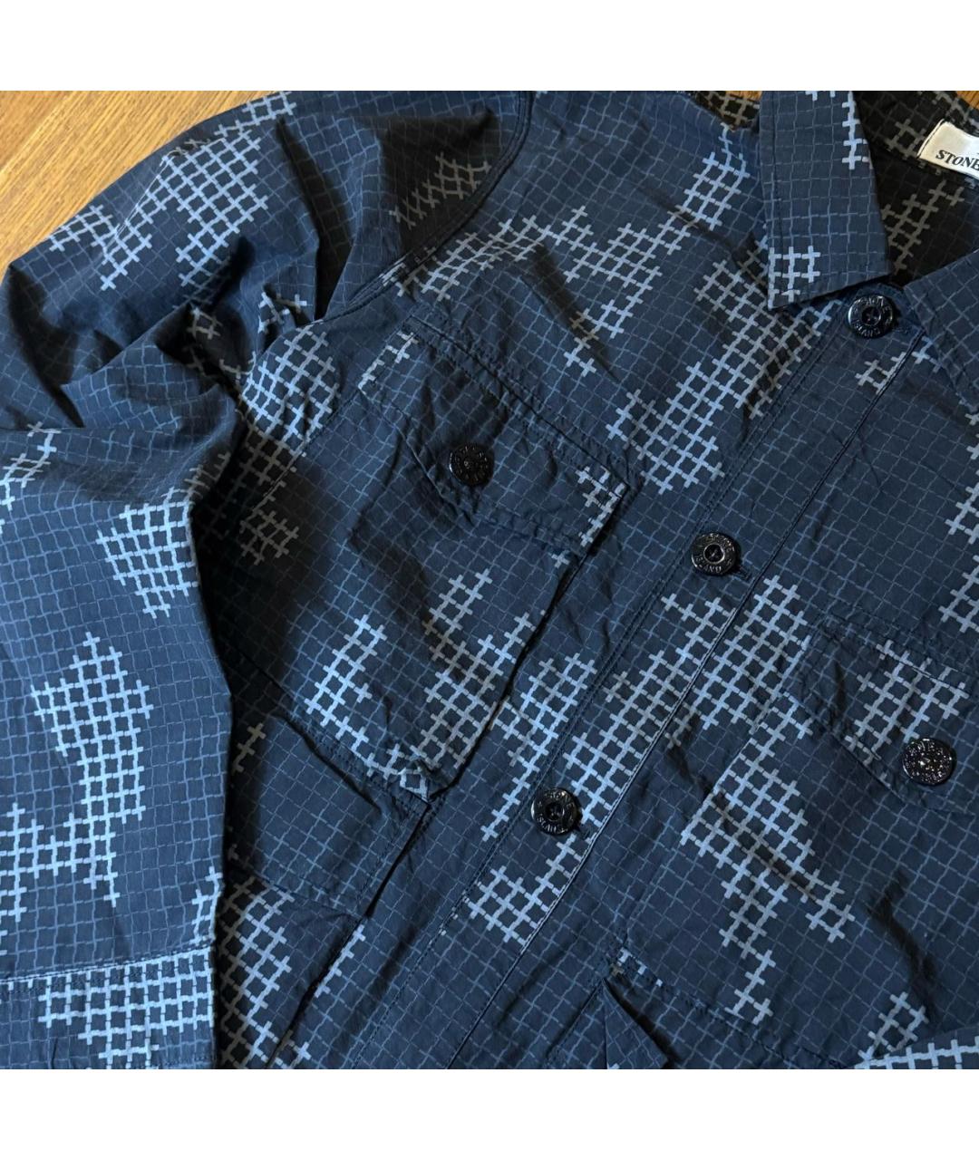 STONE ISLAND Черная хлопковая куртка, фото 4