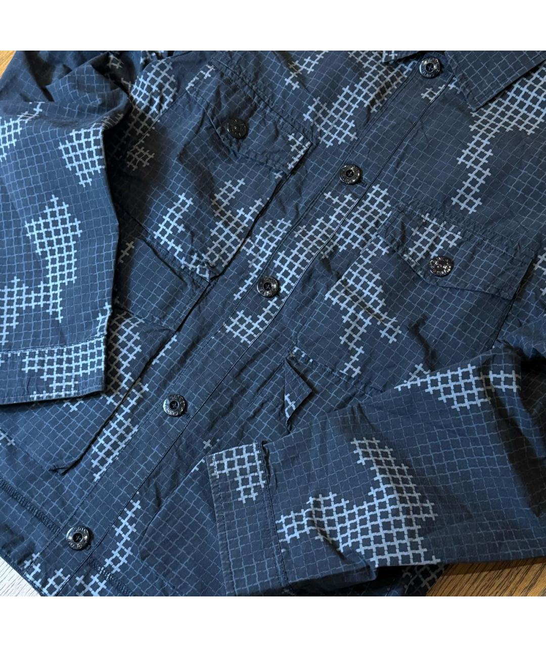 STONE ISLAND Черная хлопковая куртка, фото 3