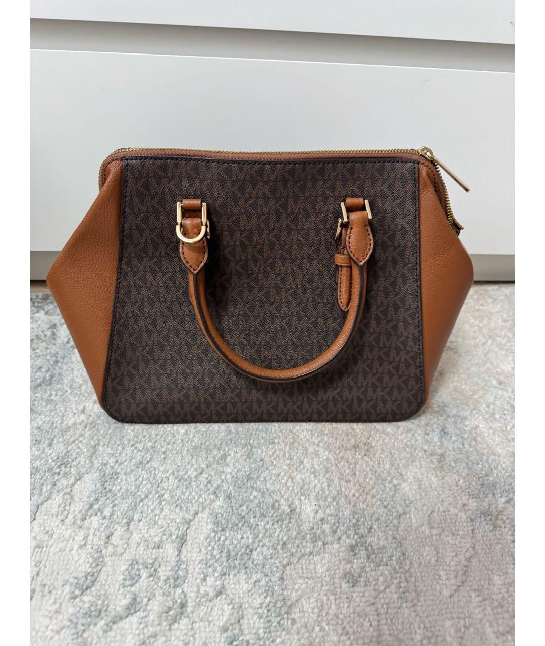 MICHAEL KORS Коричневая сумка тоут, фото 3