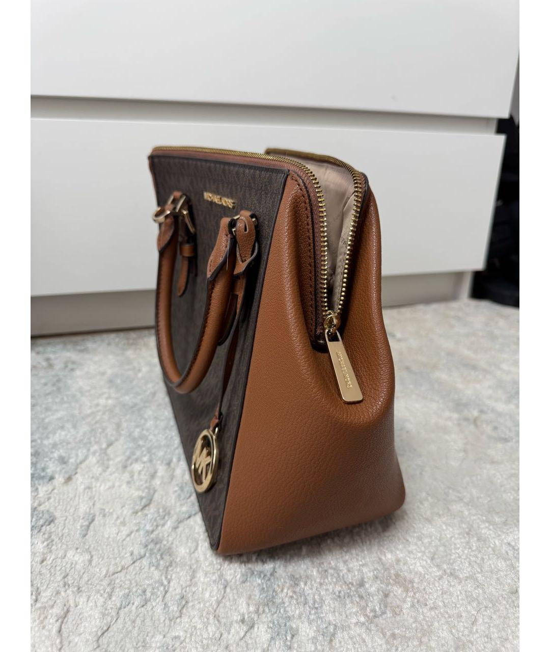 MICHAEL KORS Коричневая сумка тоут, фото 2