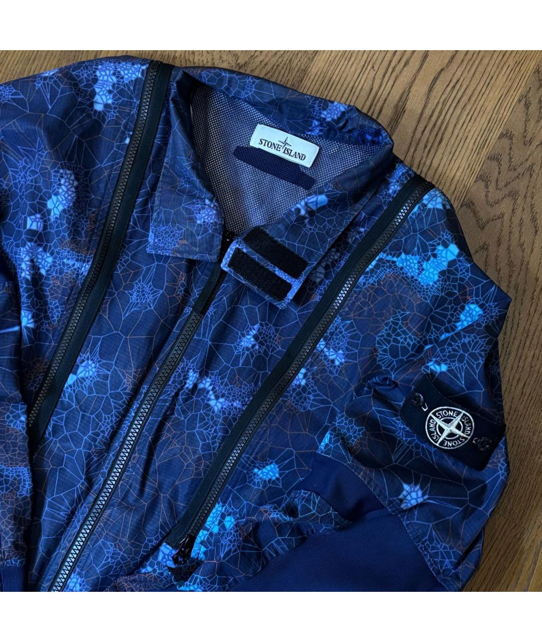 STONE ISLAND Темно-синяя полиамидовая куртка, фото 2