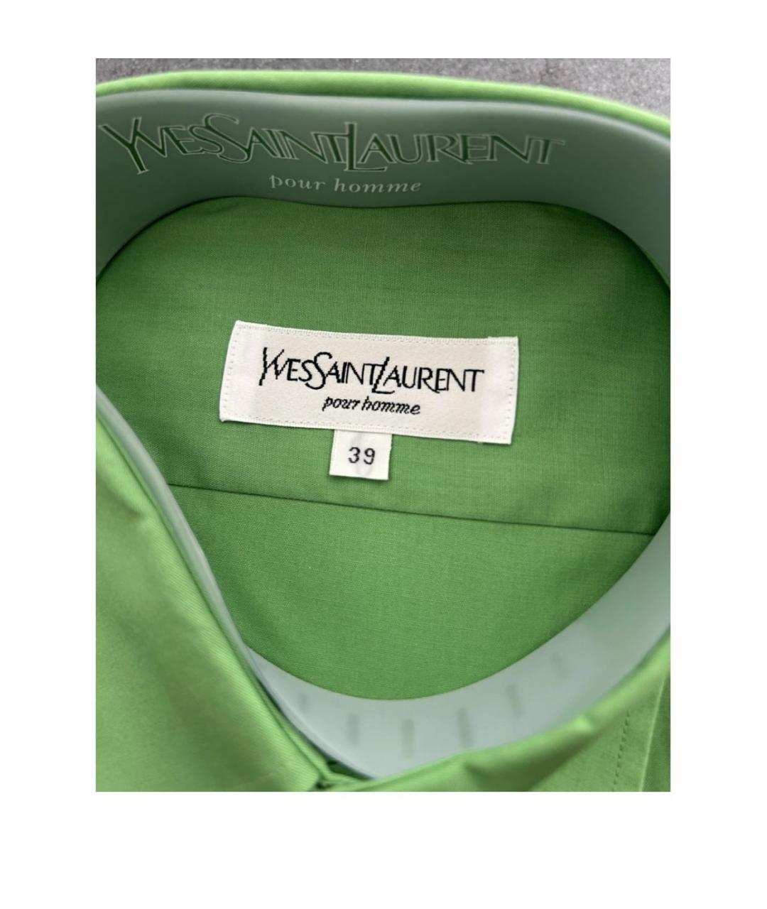 SAINT LAURENT Зеленая кэжуал рубашка, фото 3