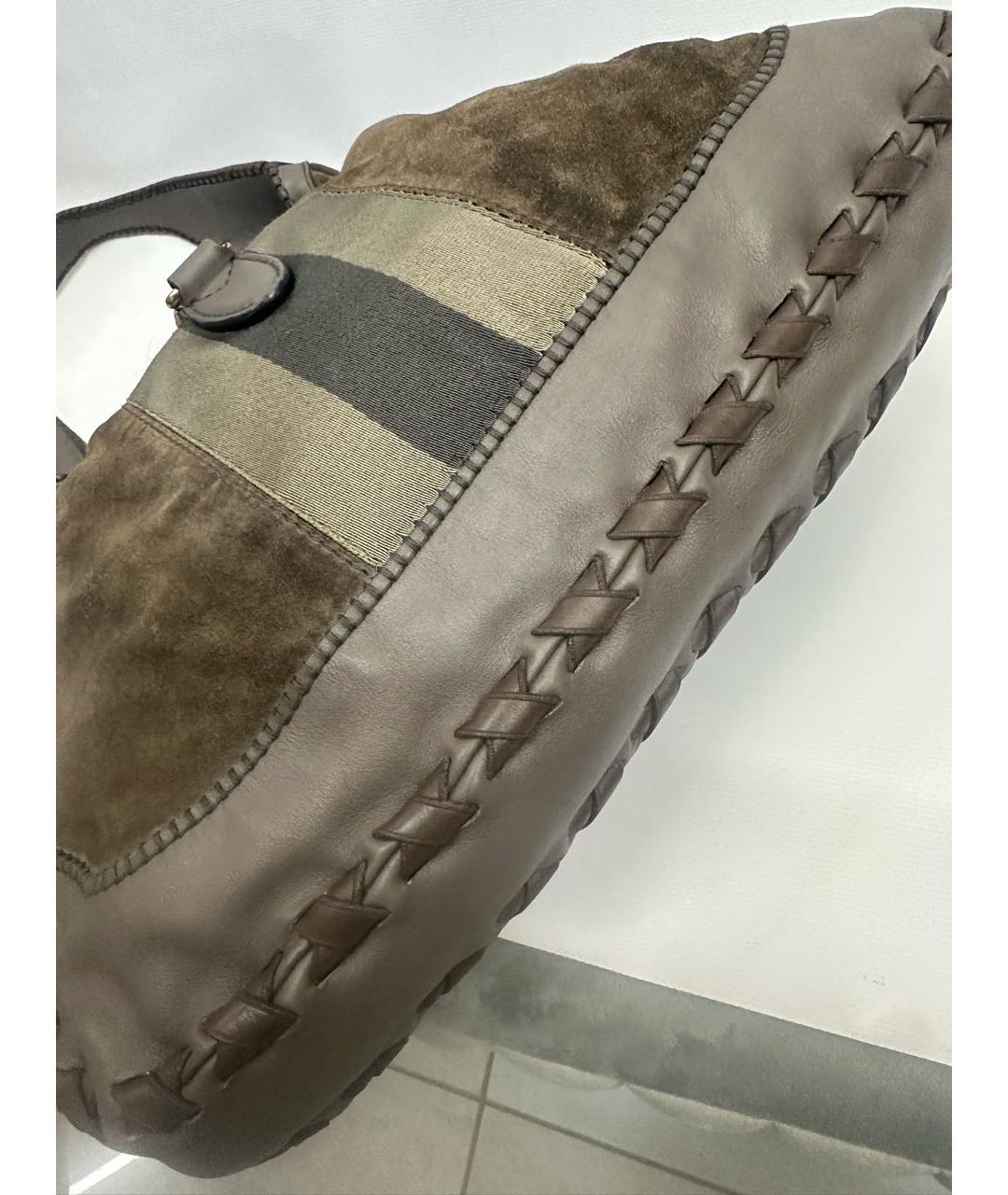 GUCCI Серая кожаная сумка через плечо, фото 5