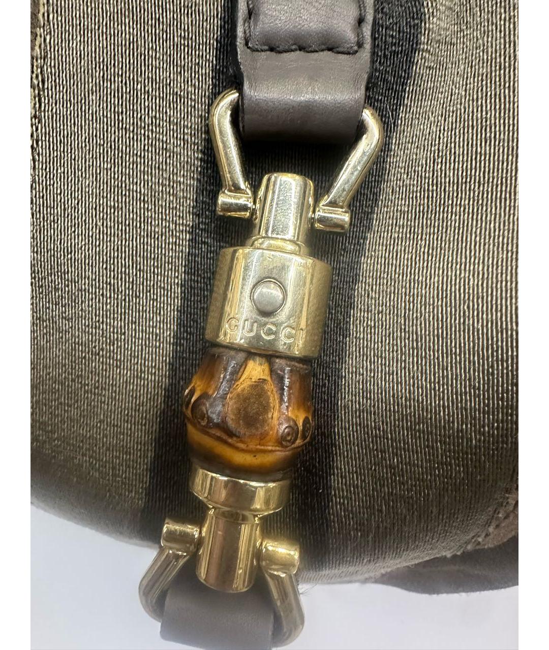 GUCCI Серая кожаная сумка через плечо, фото 2