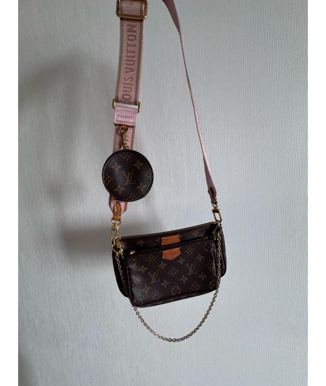 LOUIS VUITTON Коричневая сумка через плечо, фото 2