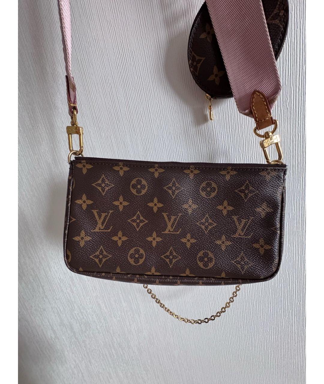 LOUIS VUITTON Коричневая сумка через плечо, фото 5