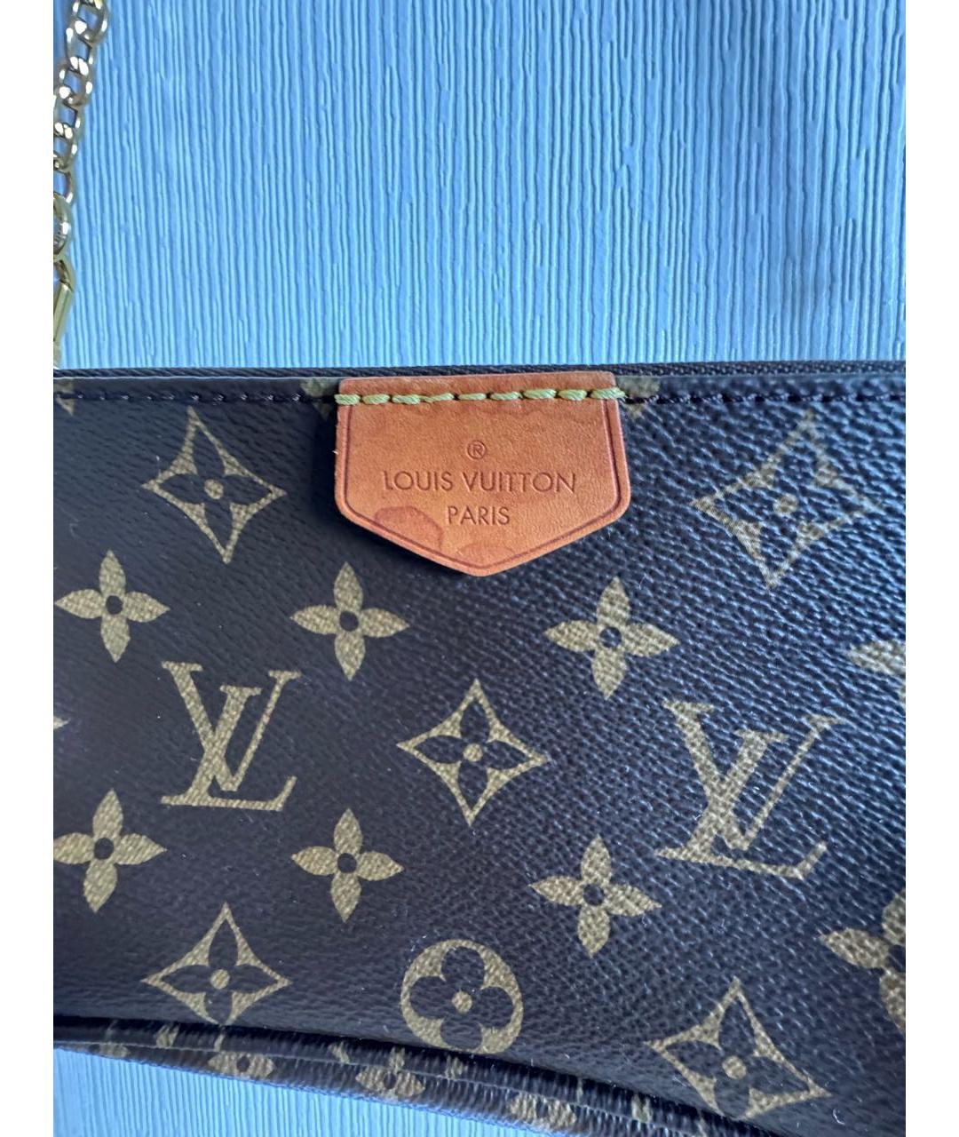 LOUIS VUITTON Коричневая сумка через плечо, фото 8