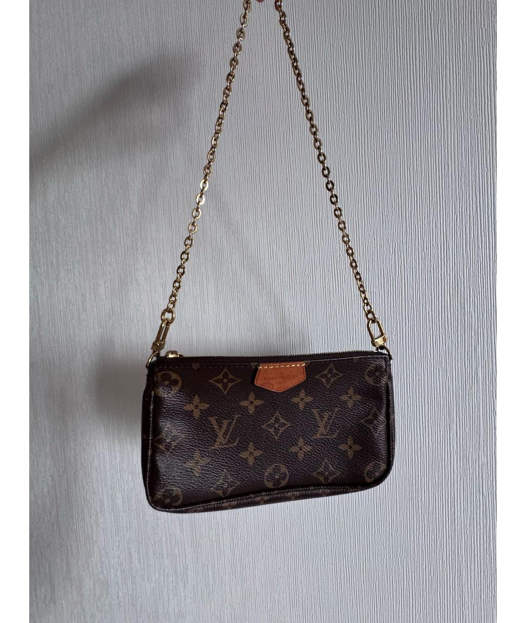 LOUIS VUITTON Коричневая сумка через плечо, фото 6