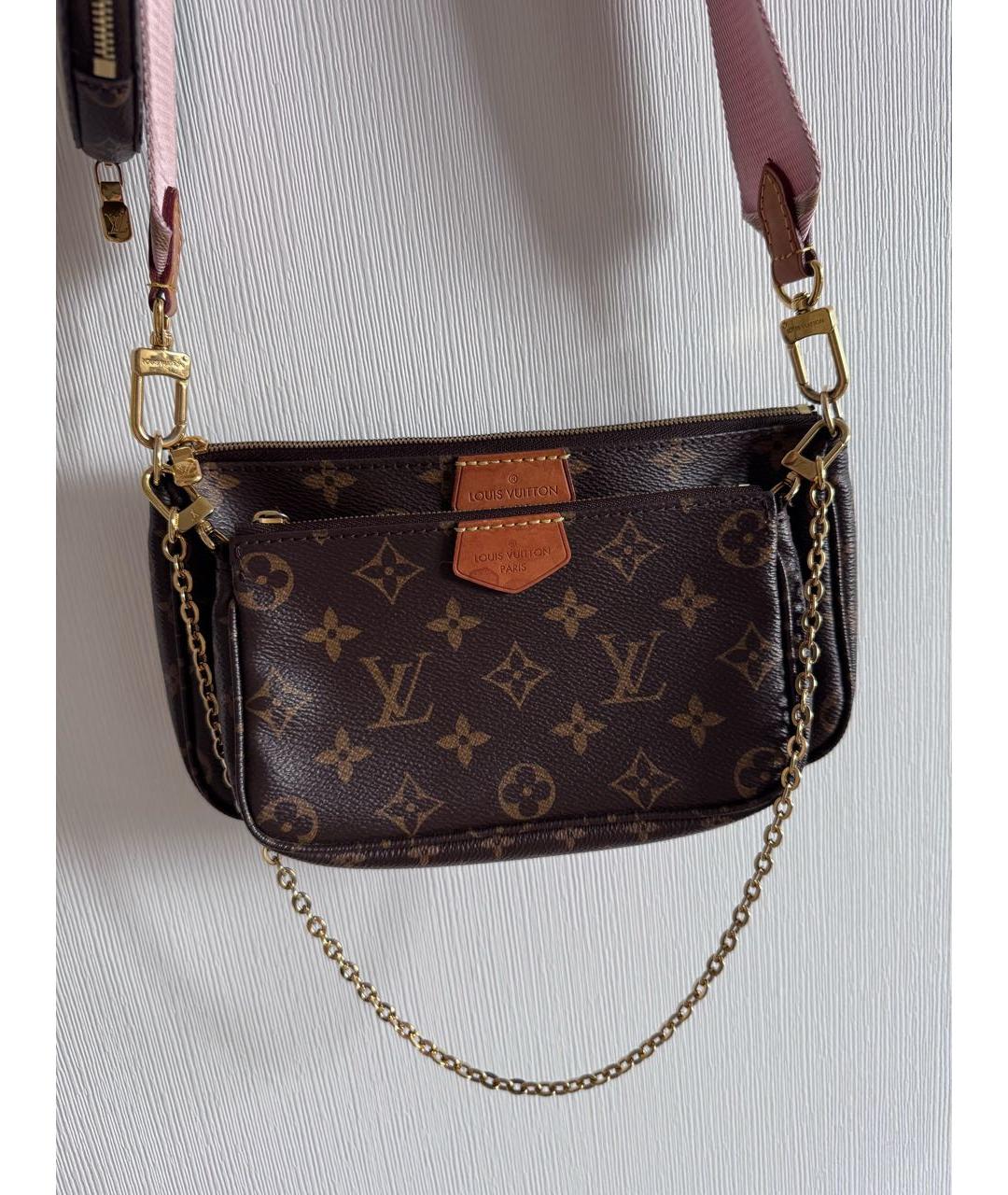 LOUIS VUITTON Коричневая сумка через плечо, фото 9
