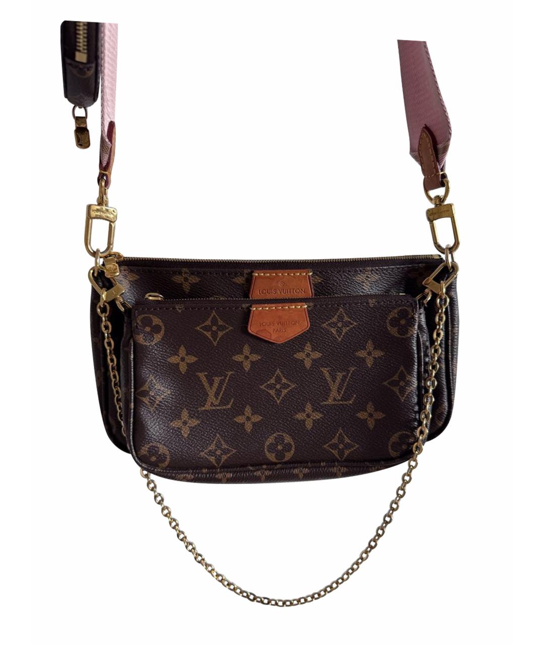 LOUIS VUITTON Коричневая сумка через плечо, фото 1