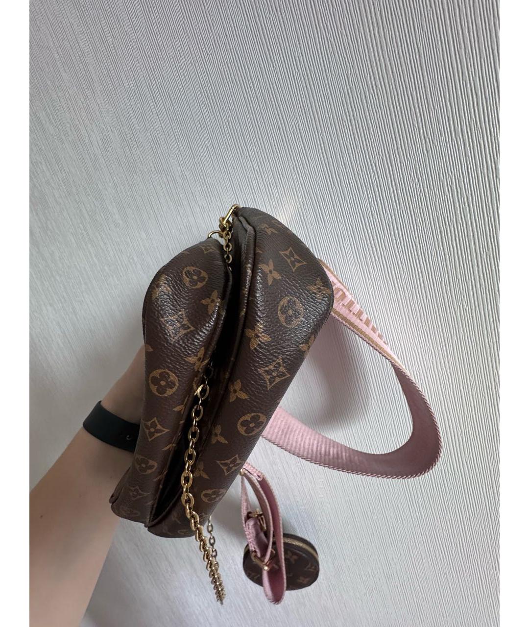 LOUIS VUITTON Коричневая сумка через плечо, фото 3