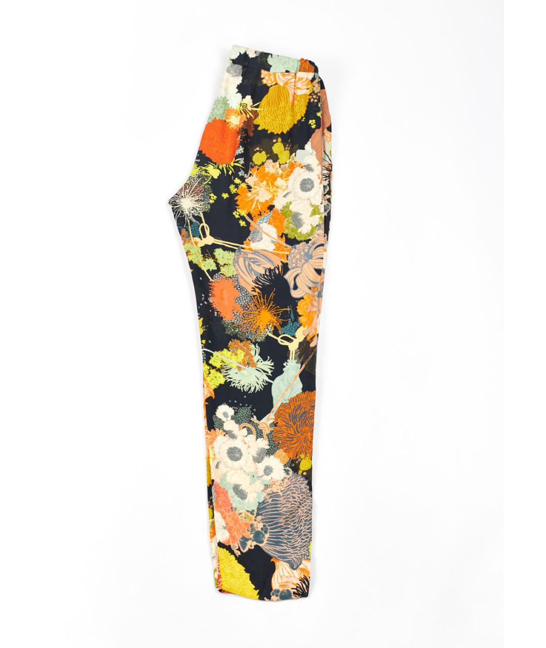 DRIES VAN NOTEN Мульти вискозные брюки широкие, фото 2