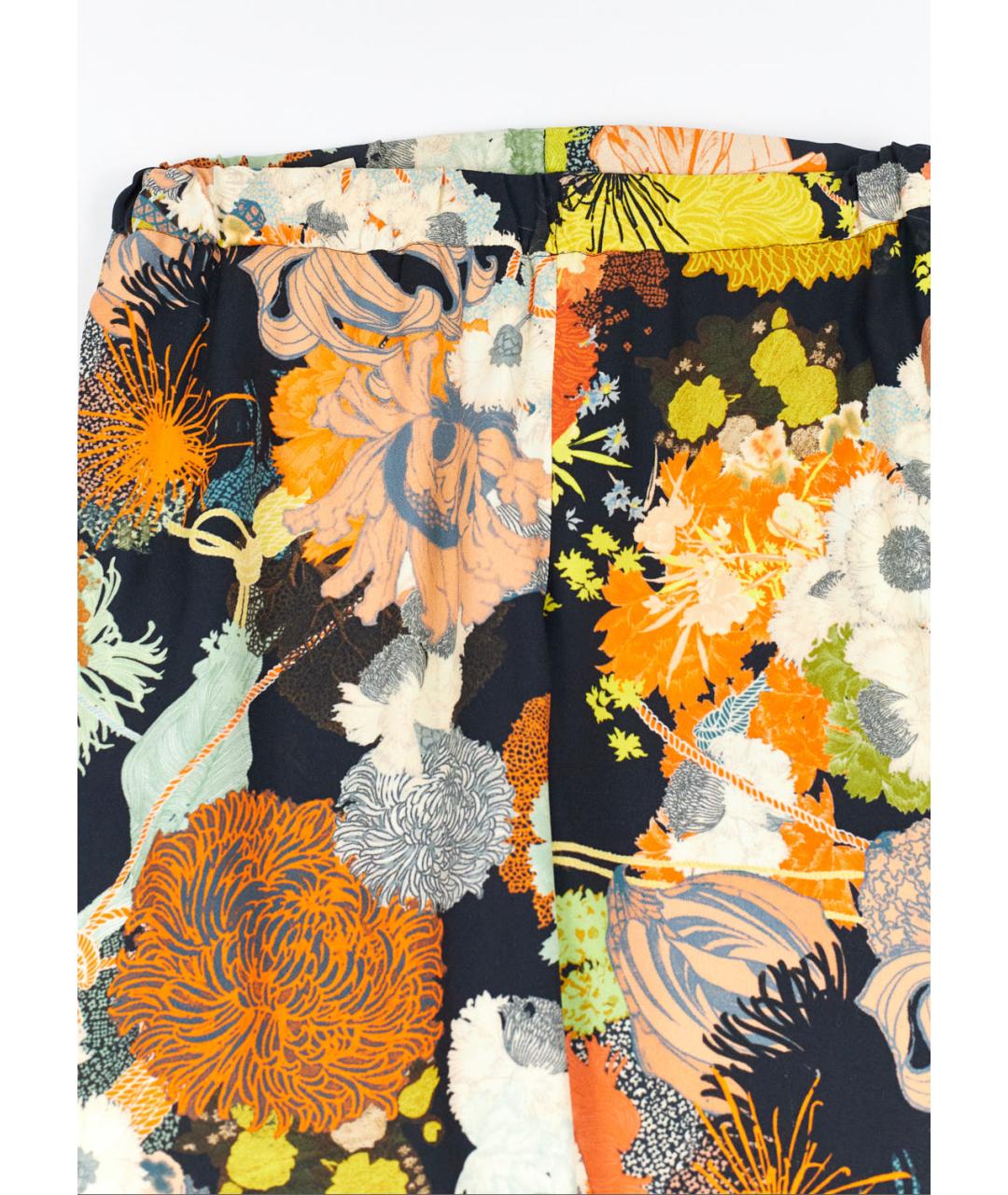 DRIES VAN NOTEN Мульти вискозные брюки широкие, фото 4