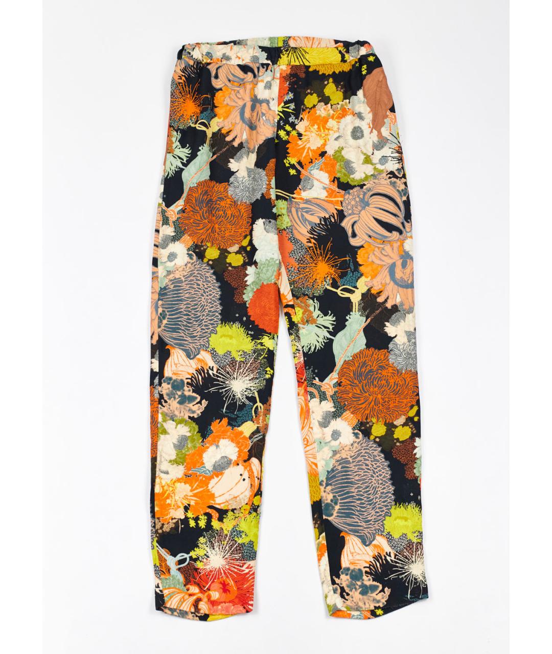 DRIES VAN NOTEN Мульти вискозные брюки широкие, фото 5