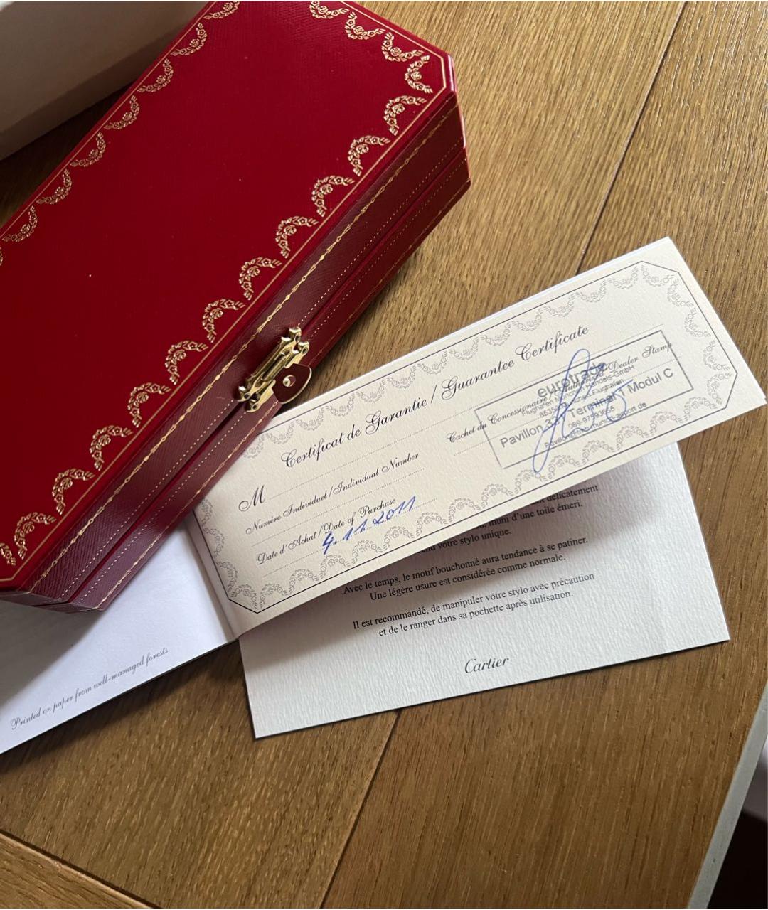 CARTIER Черная шариковая ручка, фото 2