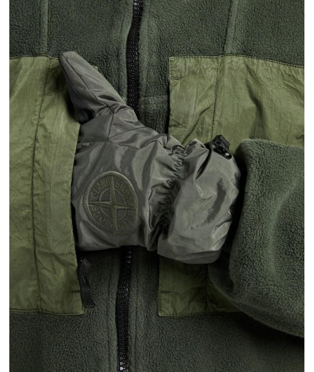 STONE ISLAND Хаки перчатки, фото 2