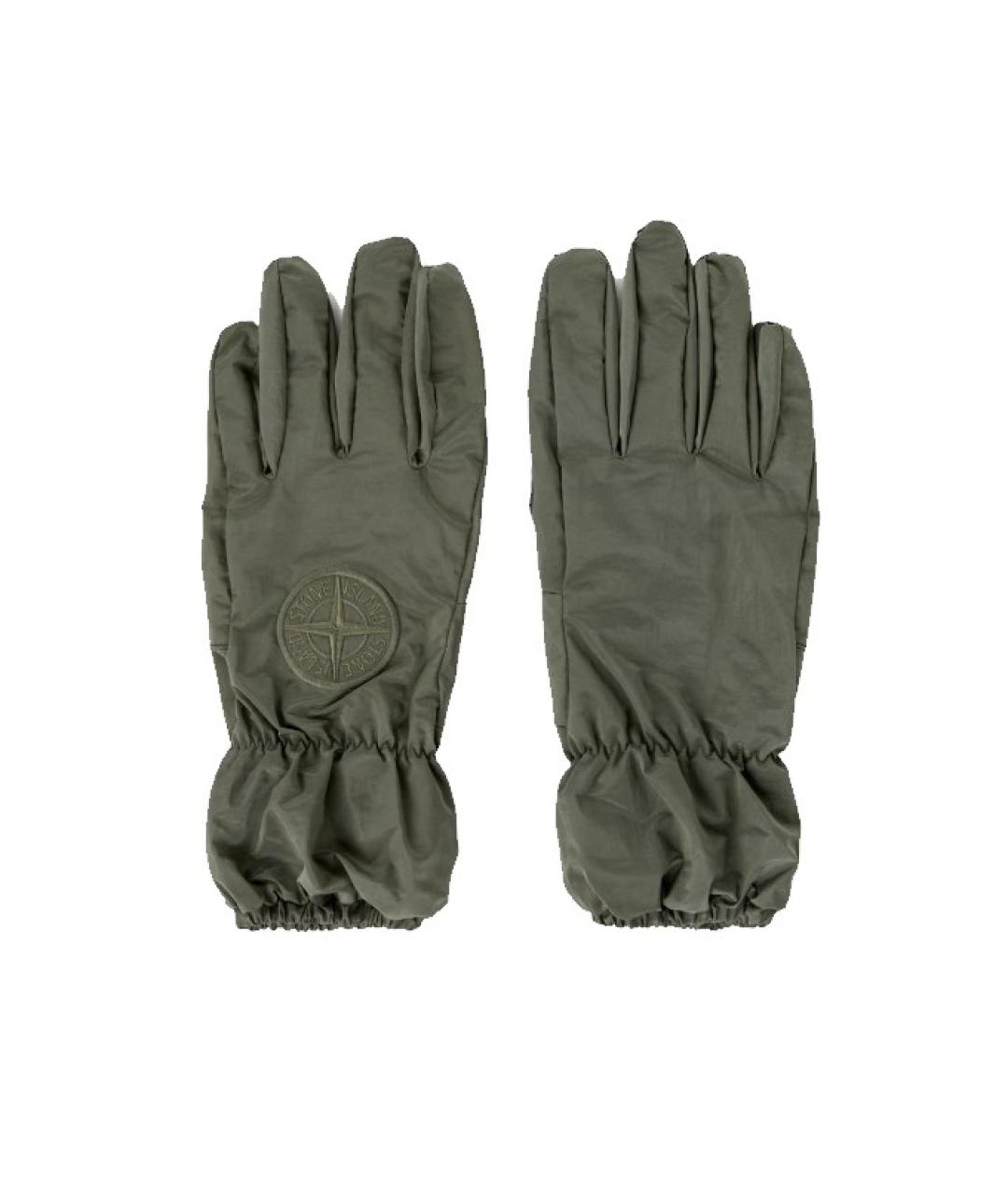 STONE ISLAND Хаки перчатки, фото 1
