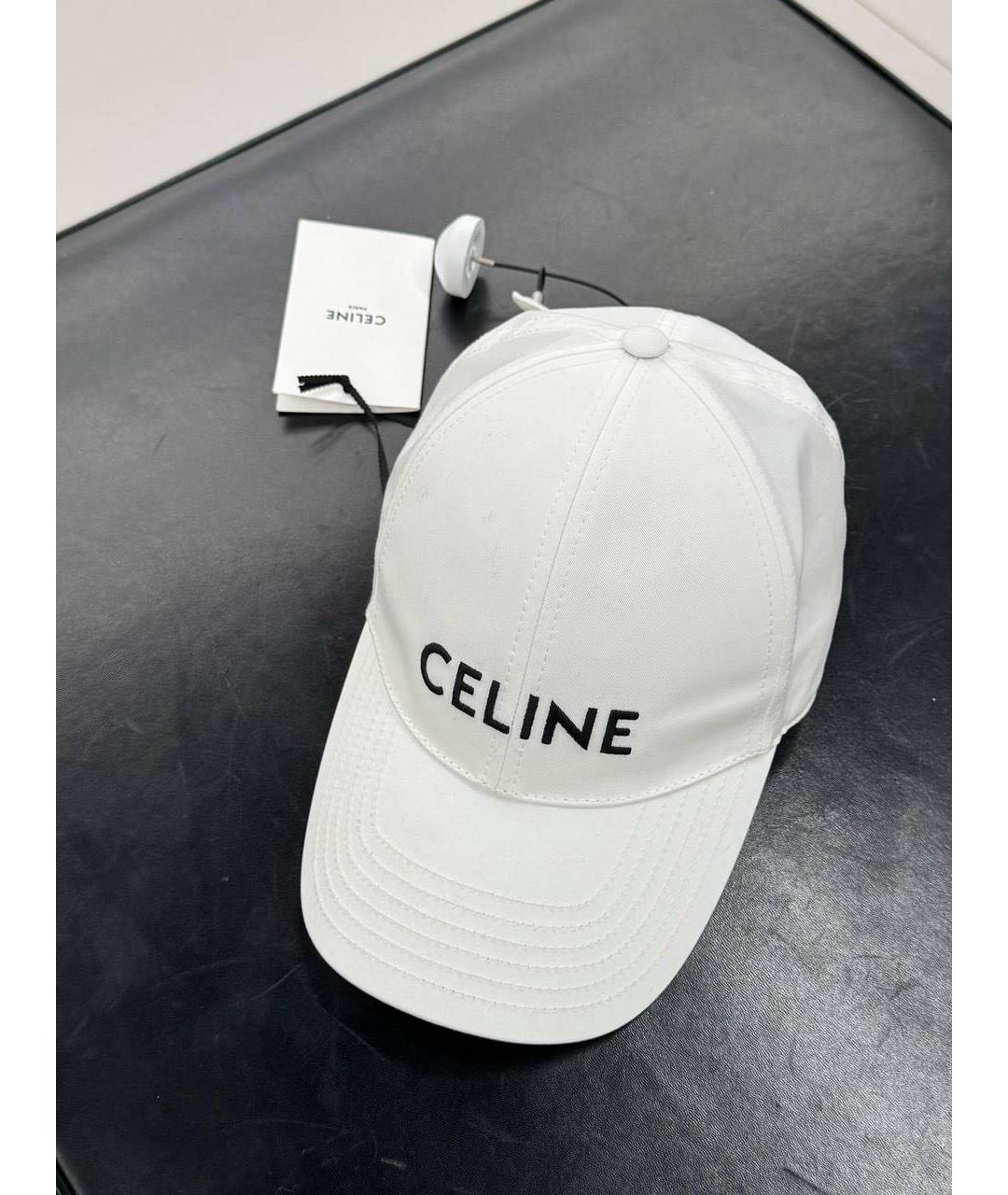 CELINE Белая кепка, фото 3