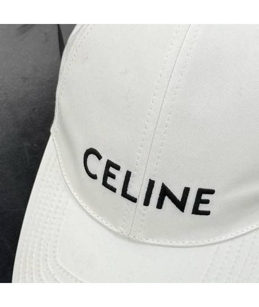CELINE Белая кепка, фото 2