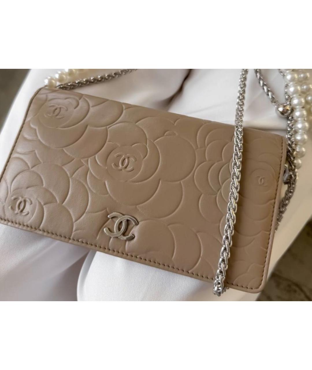 CHANEL Бежевый кошелек, фото 2