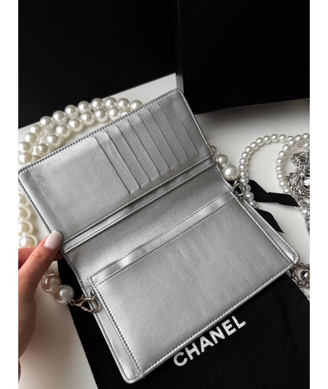 CHANEL Бежевый кошелек, фото 4
