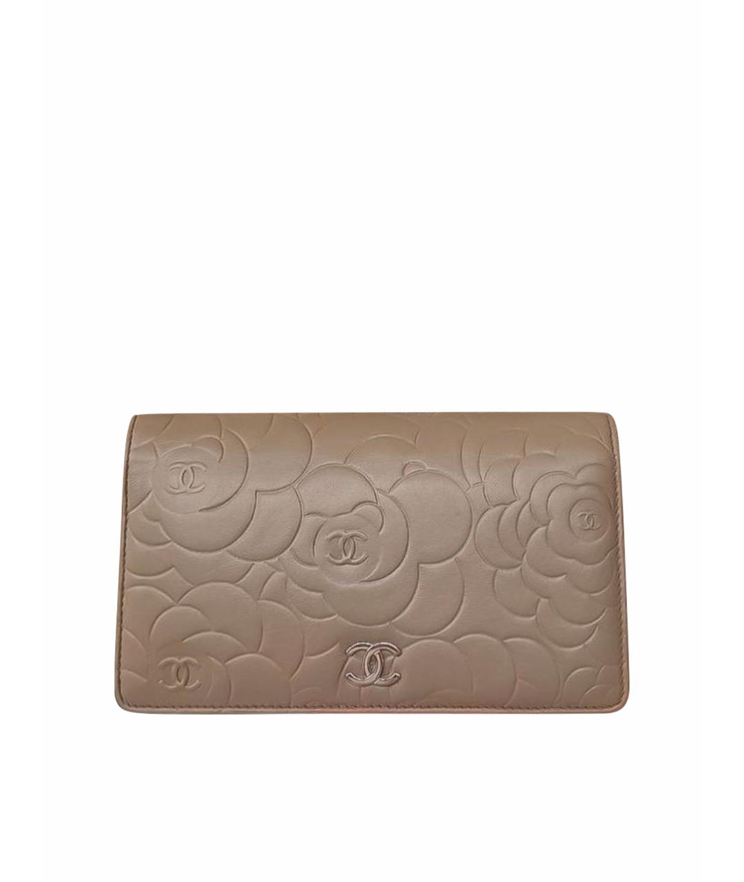 CHANEL Бежевый кошелек, фото 1
