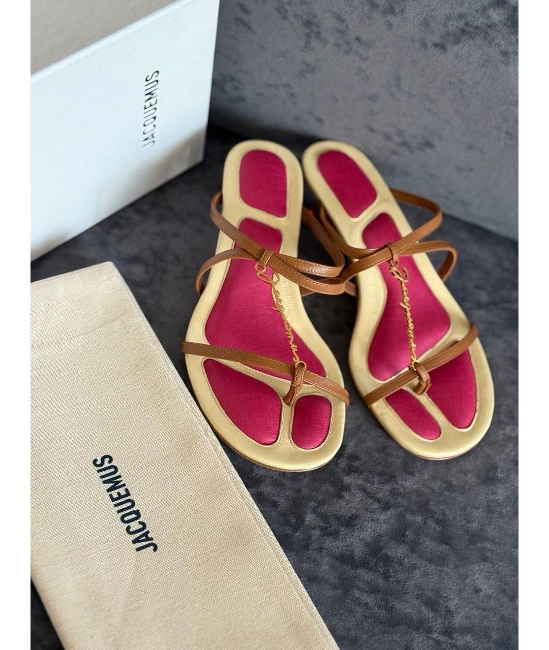 JACQUEMUS Коричневые босоножки, фото 2