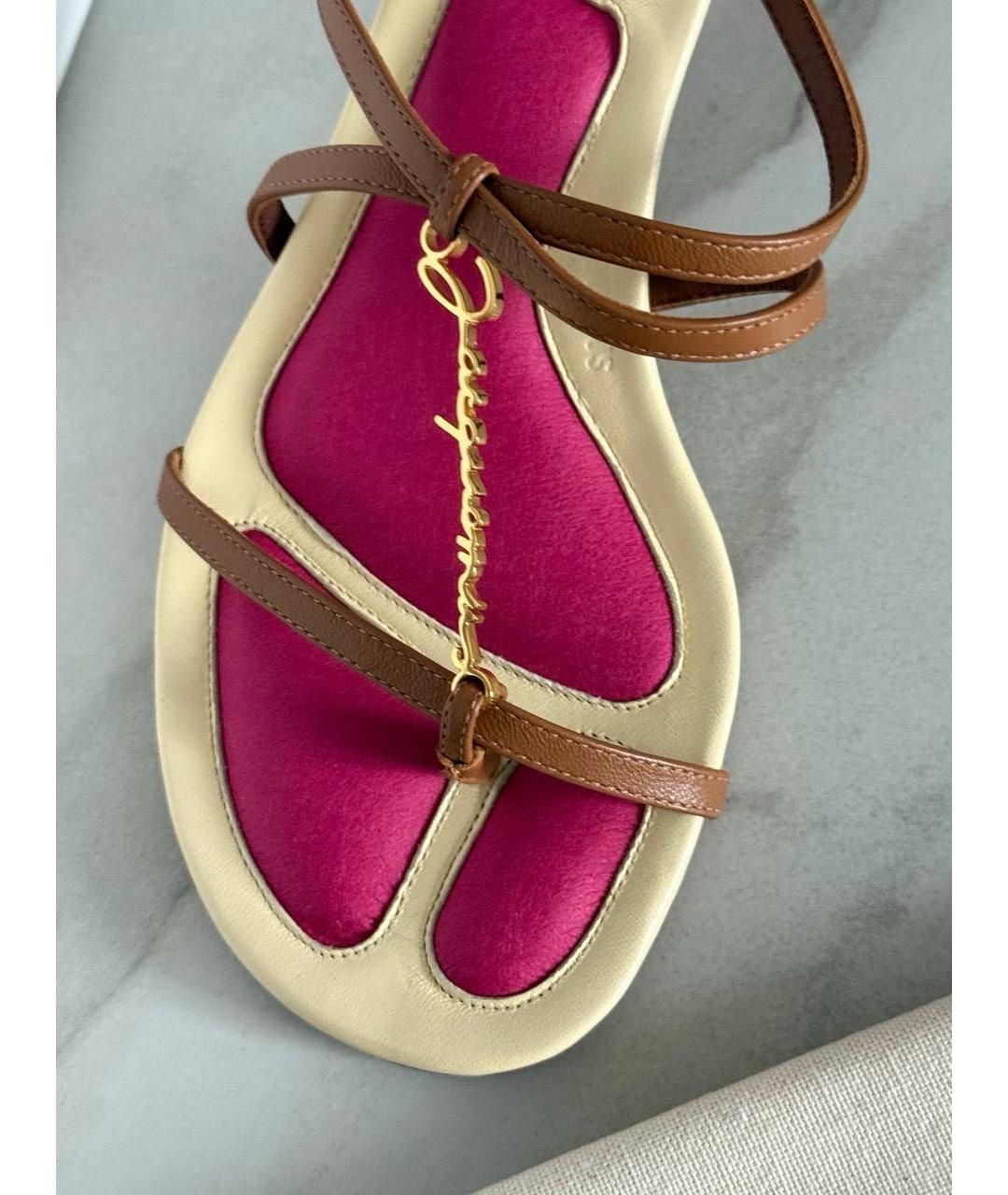 JACQUEMUS Коричневые босоножки, фото 7