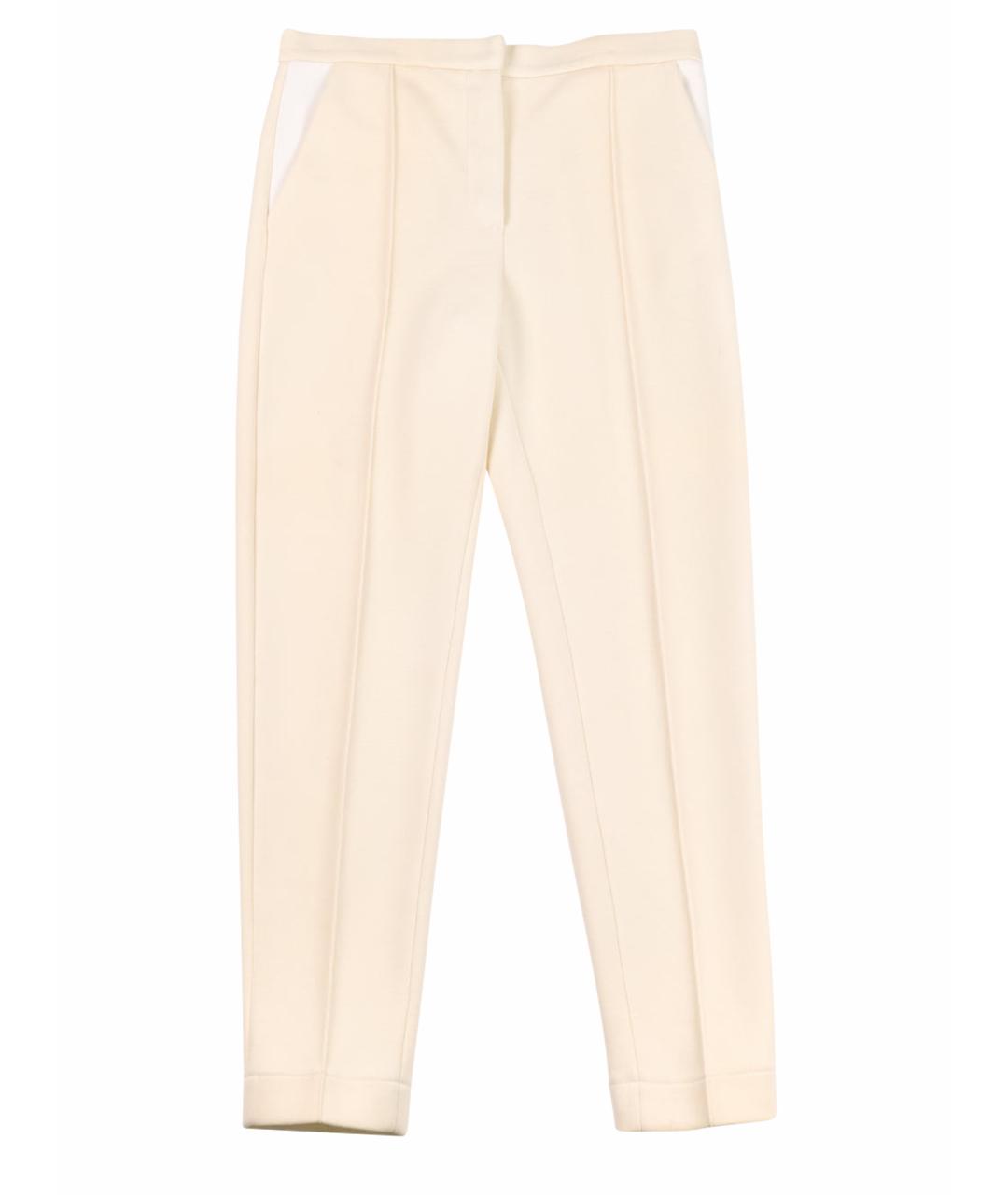 GIORGIO ARMANI Бежевые шерстяные прямые брюки, фото 1