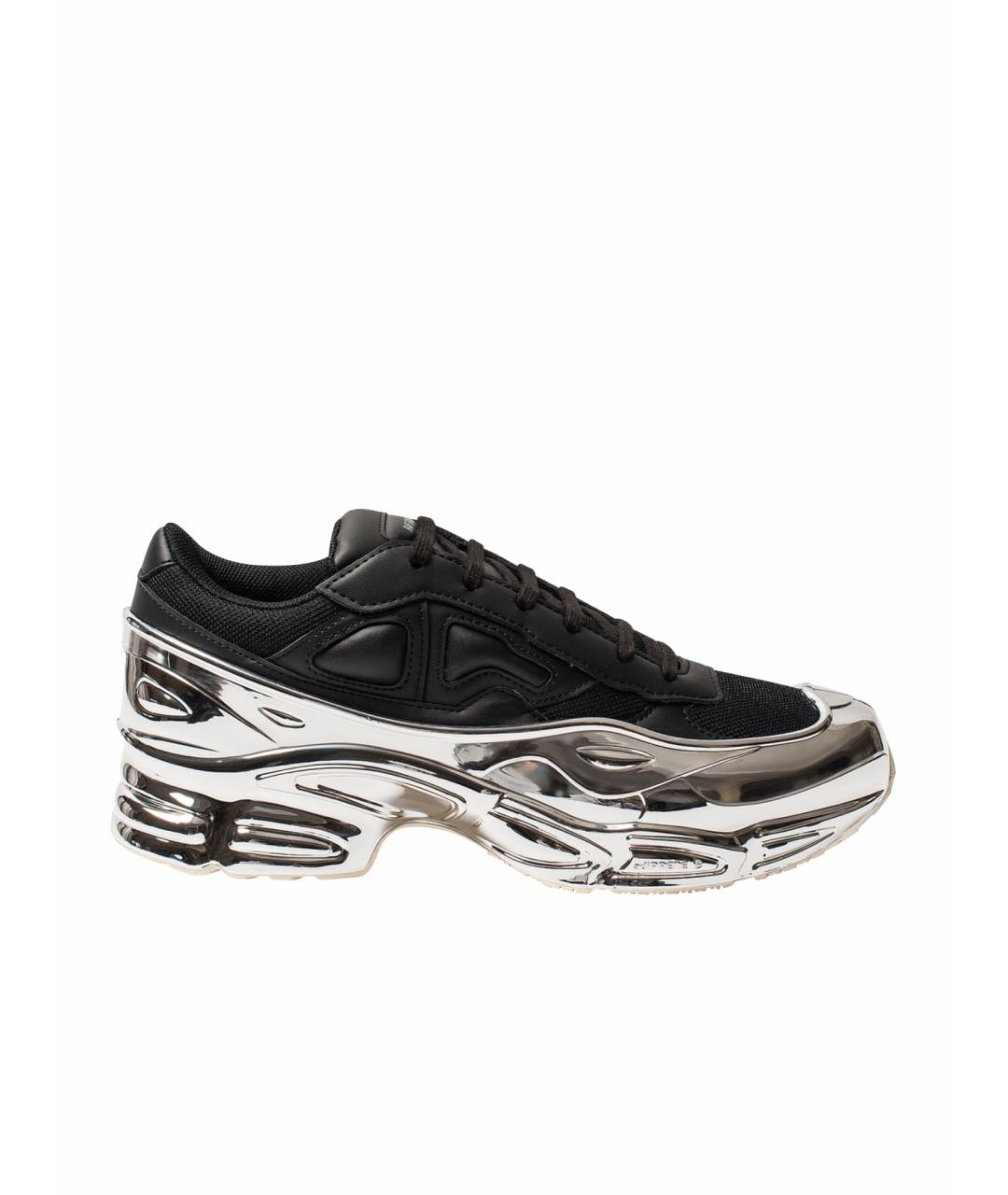 ADIDAS X RAF SIMONS Черные низкие кроссовки / кеды, фото 1