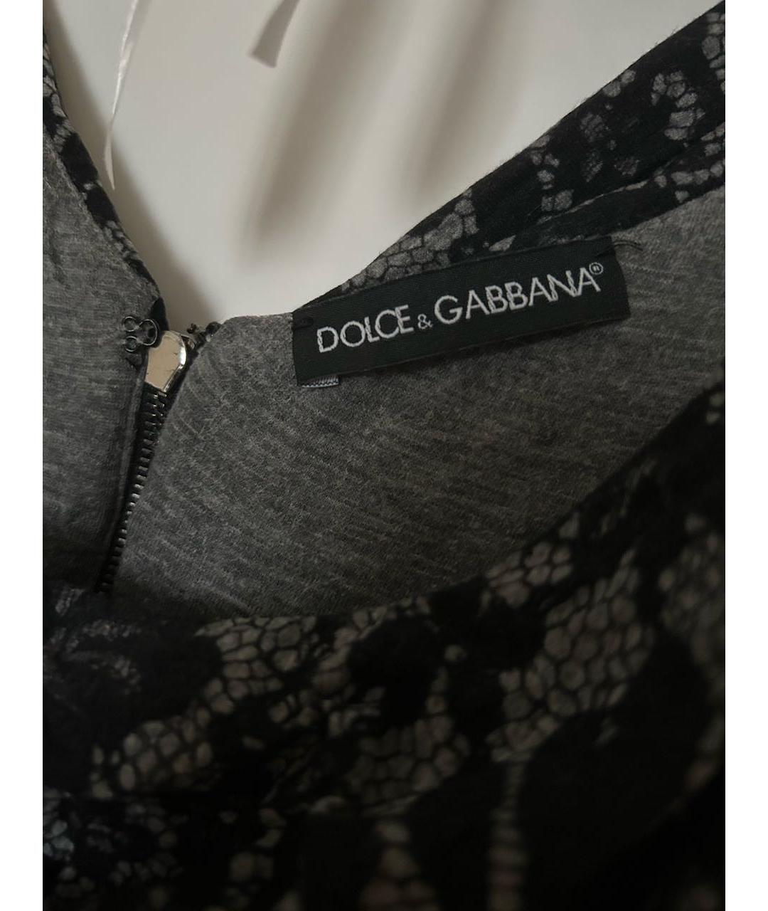 DOLCE&GABBANA Серое вечернее платье, фото 3