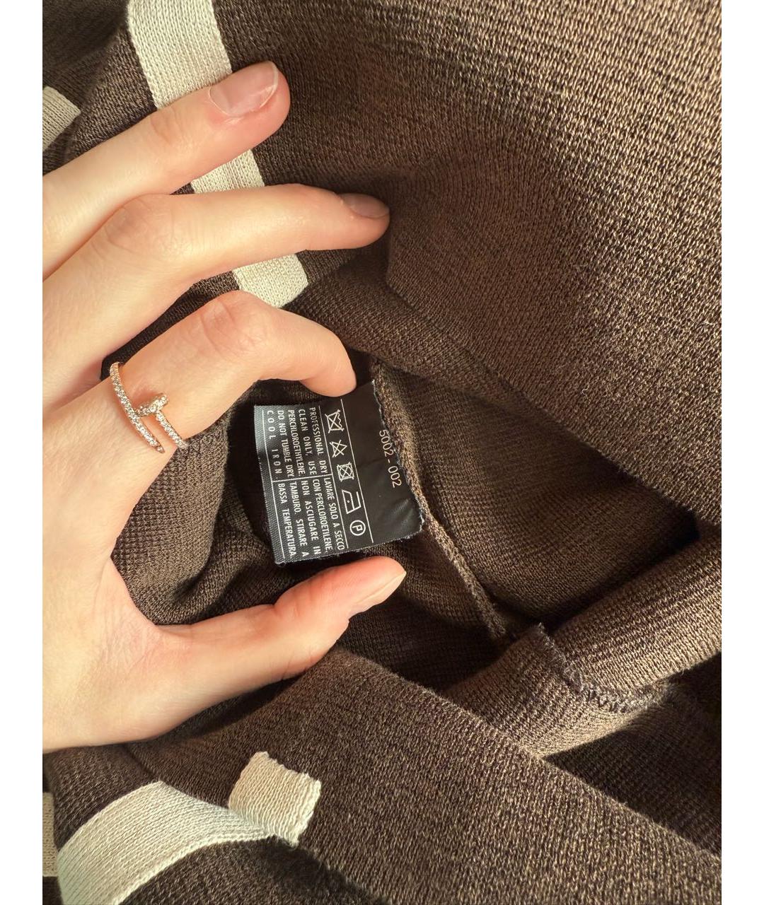 FERRAGAMO Коричневое платье, фото 3