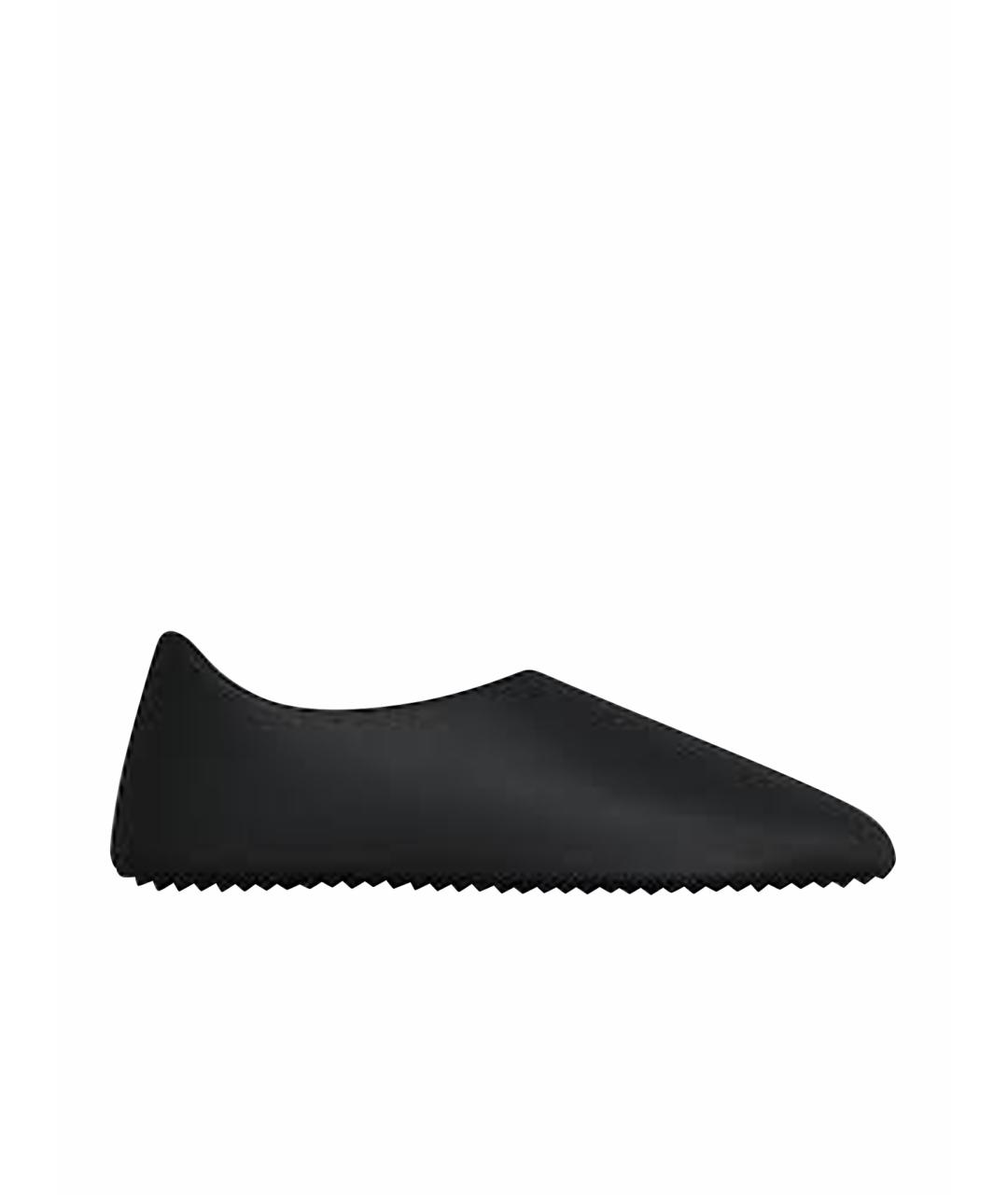 YEEZY Черные резиновые низкие кроссовки / кеды, фото 1