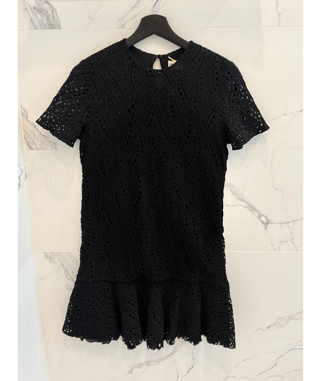 SAINT LAURENT Черное хлопковое коктейльное платье, фото 8