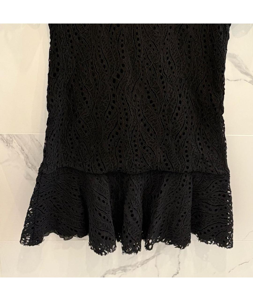 SAINT LAURENT Черное хлопковое коктейльное платье, фото 4