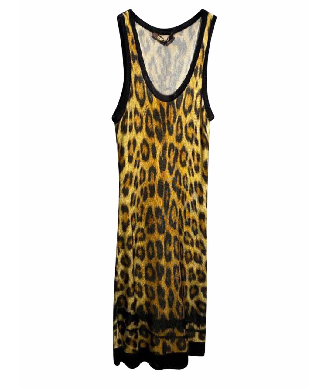 ROBERTO CAVALLI Желтое платье, фото 1