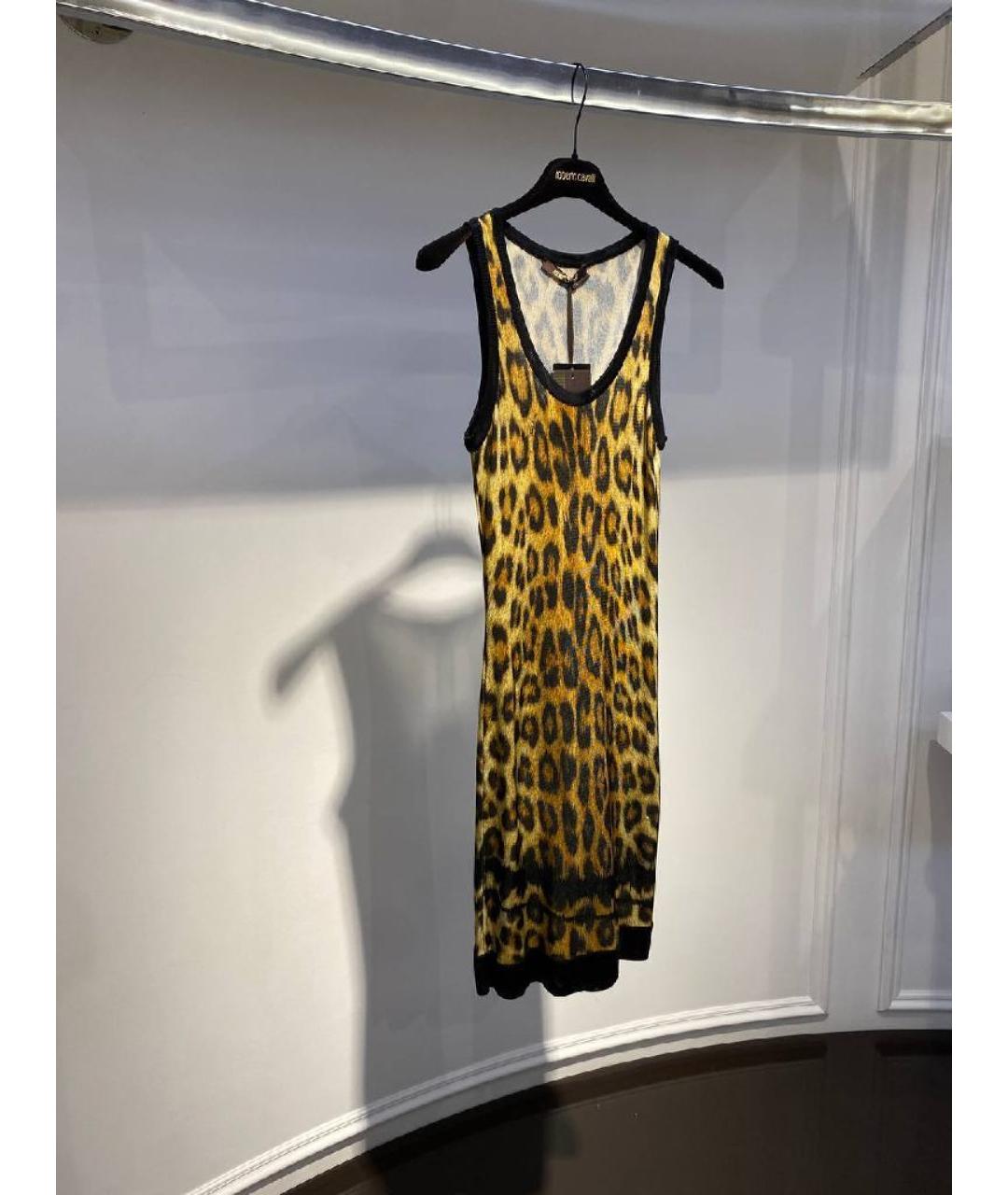 ROBERTO CAVALLI Желтое платье, фото 3