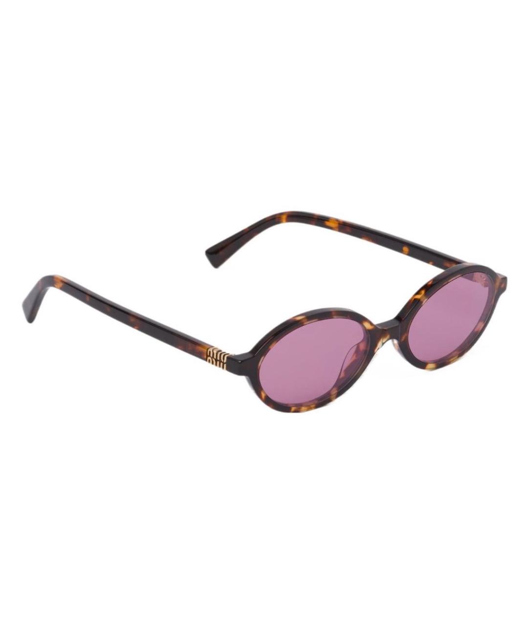 MIU MIU Розовые пластиковые солнцезащитные очки, фото 1
